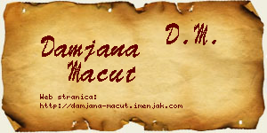 Damjana Macut vizit kartica